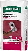 Штукатурка декоративная ОСНОВИТ ЭКСТЕРВЭЛЛ шуба белая зимняя серия Основит